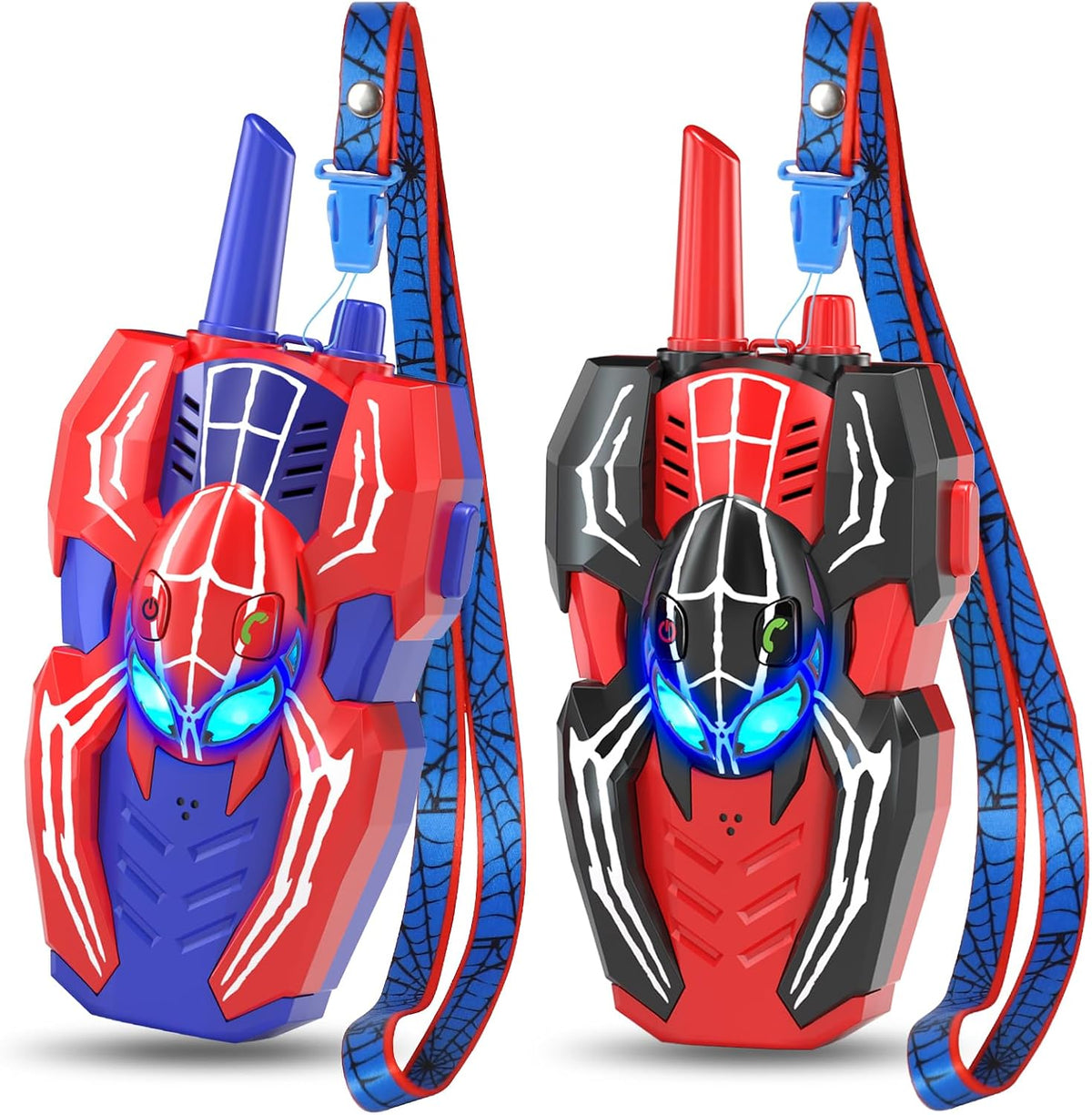 Walkie Talkies para niños, juguetes de araña, paquete de 2 juguetes...