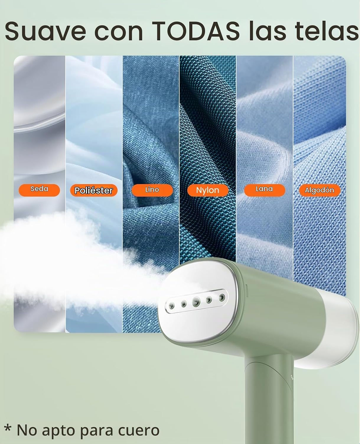 Vaporizador de mano para ropa, vaporizador de viaje plegable de 120...