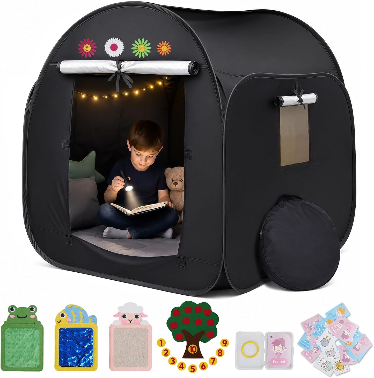 Tienda de campaña sensorial, tienda de campaña opaca para niños, ca...
