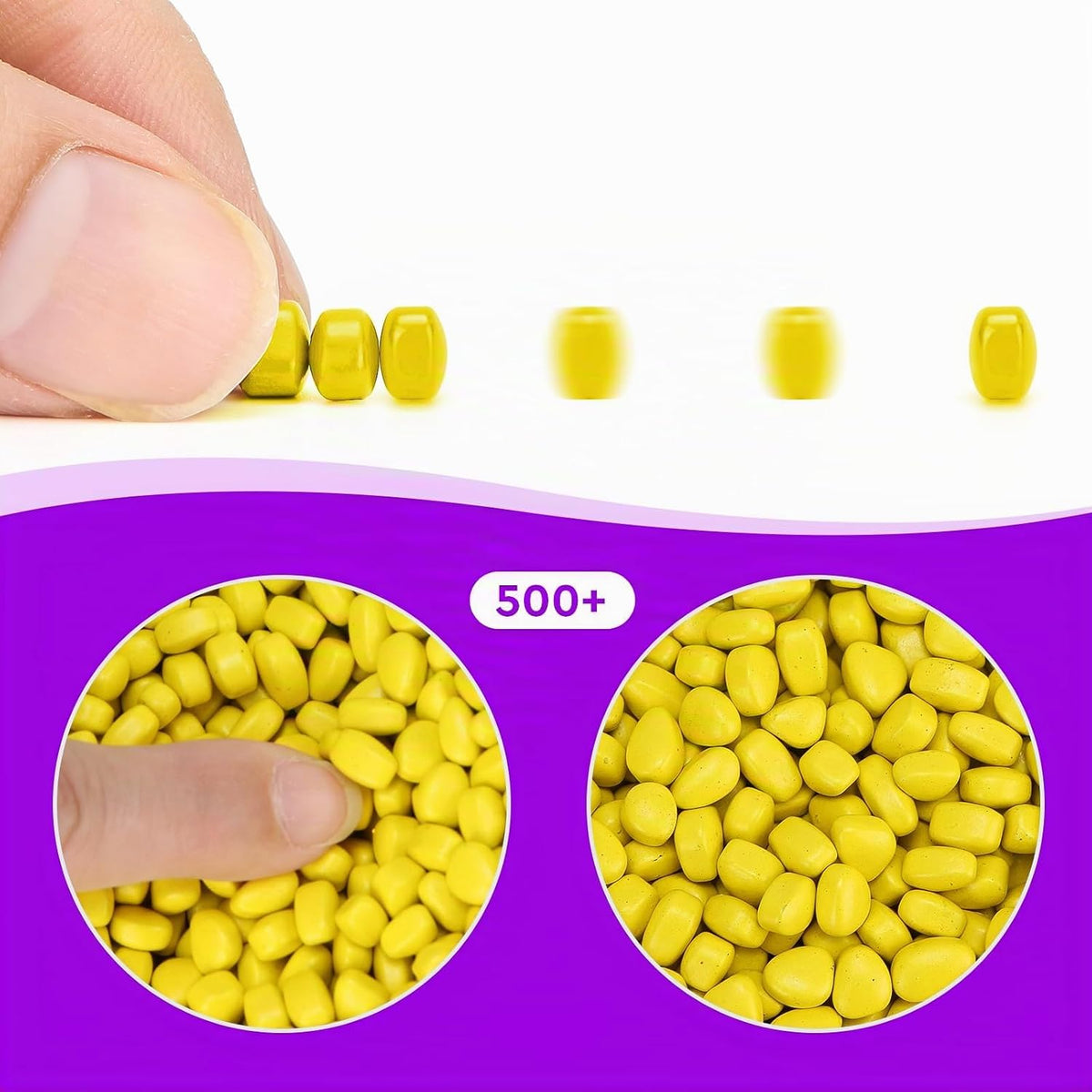 DYRDM Masilla de ferrita 500+ amarillo, accesorio de escritorio par...