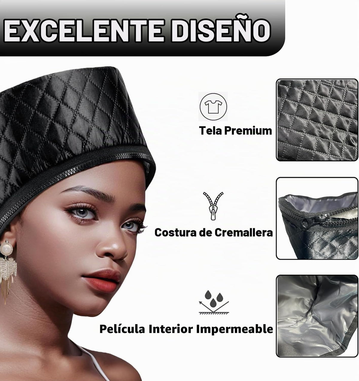 Gorro térmico para acondicionamiento profundo, tapa térmica de vapo...