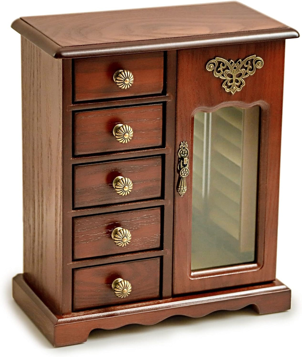 Kendal Caja de Joyería de Madera para Mujeres, Organizador de Joyas...