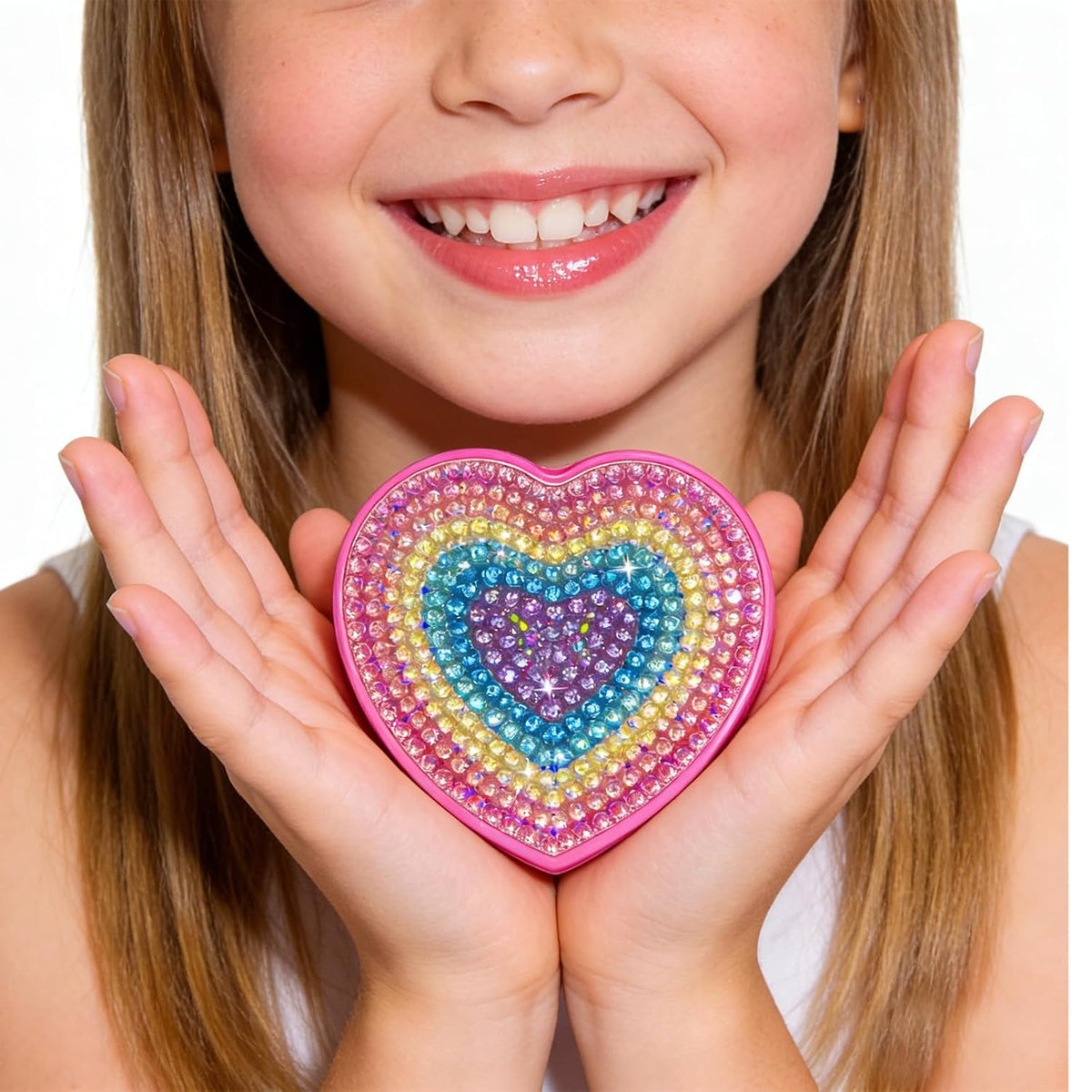 Mebtmel Kit de maquillaje en forma de corazón para niños, real, no...
