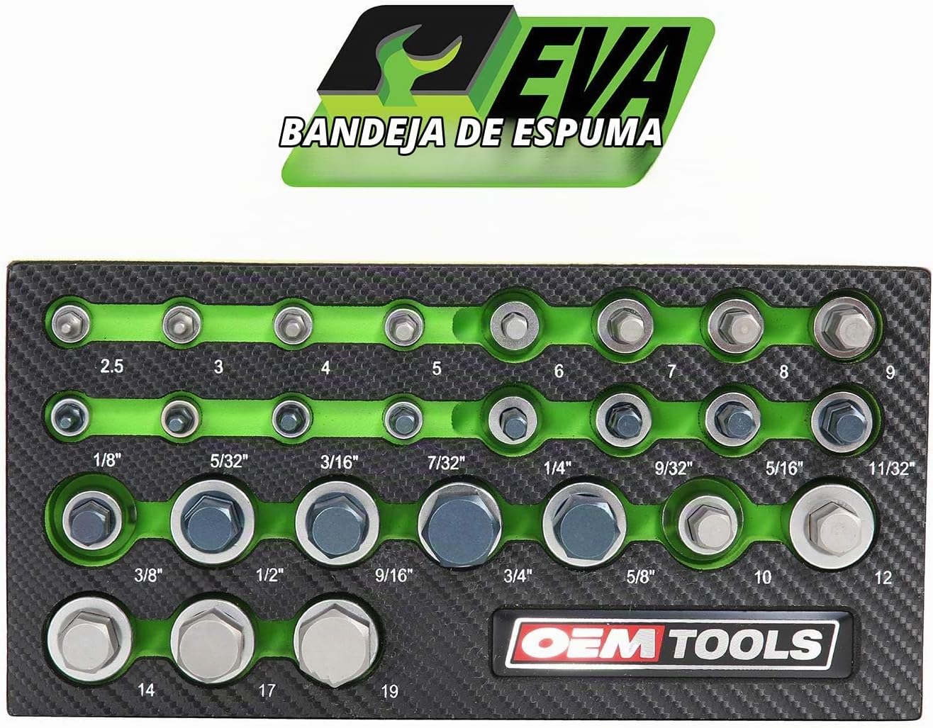 OEMTOOLS 23990 Allen Juego de 26 piezas de llaves Allen, juego de l...