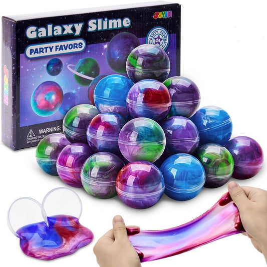 JOYIN Slime Party Favors, Paquete de 24 Pelotas de Slime Galaxia -...