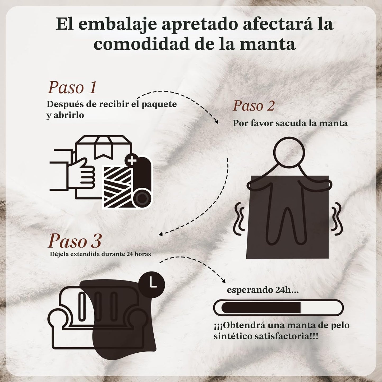 Touchat - Manta de pelo sintético de 1000GSM, cobija súper gruesa,...