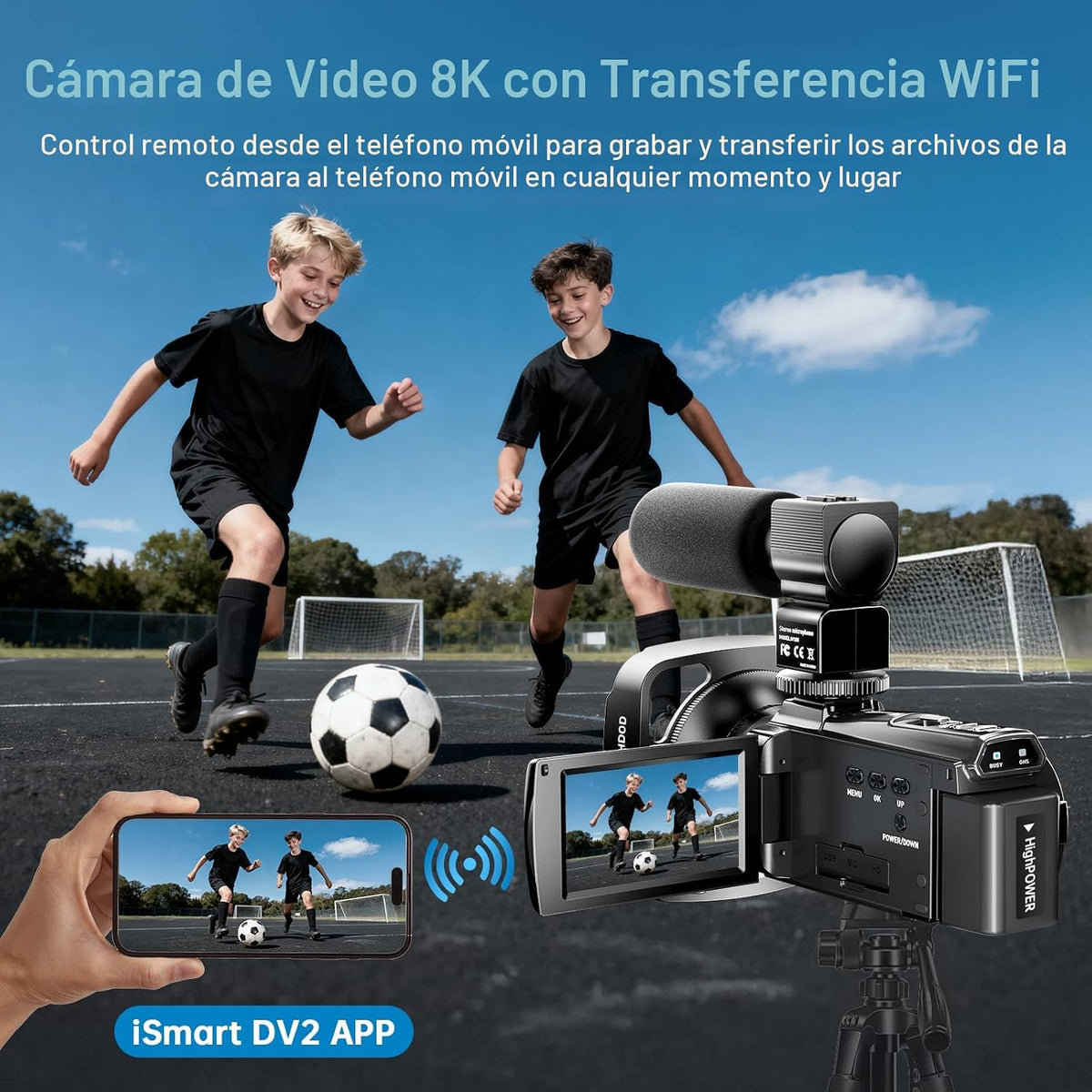 Videocámara 8K 2025 Última Cámaras de Video Ultra HD de 88MP WiFi C...