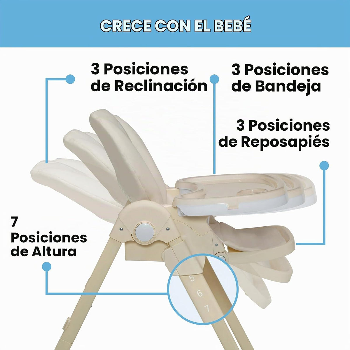 Little Folks by Delta Children - Silla alta SlimFold 2 en 1 para be...