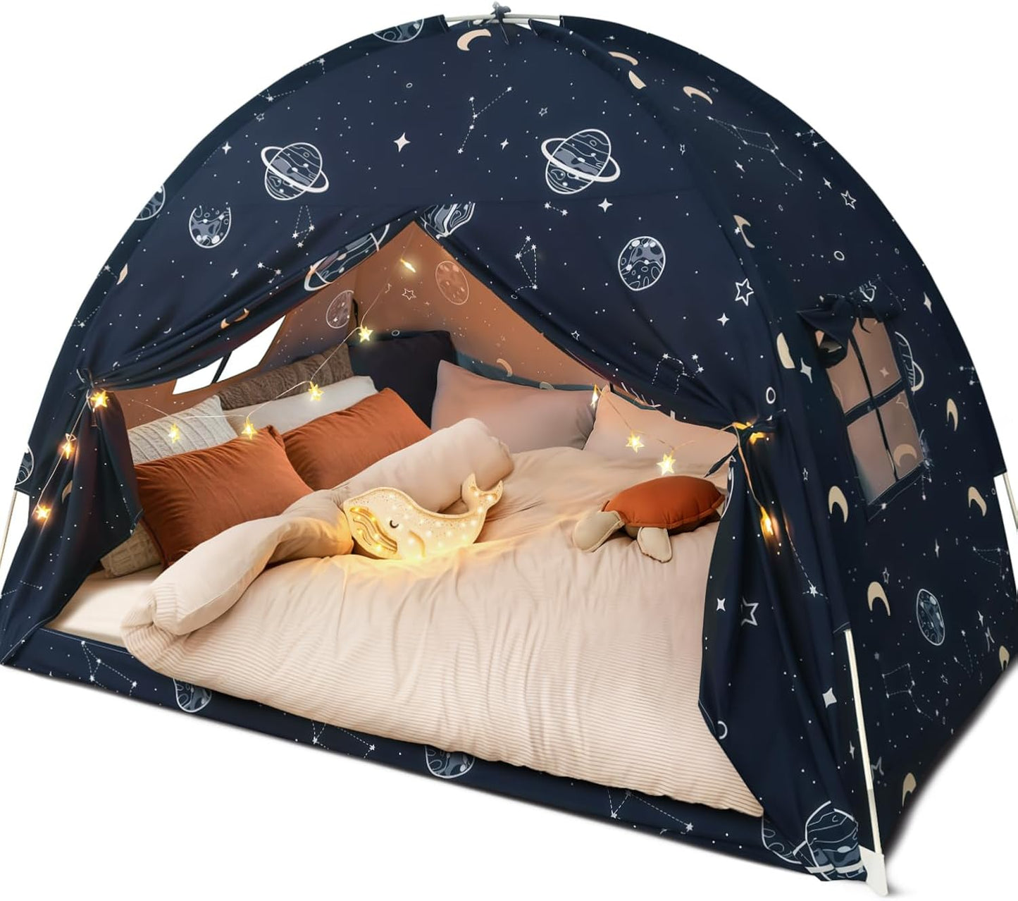 Tienda de campaña de tamaño completo con dosel, Galaxy Space Kid Be...
