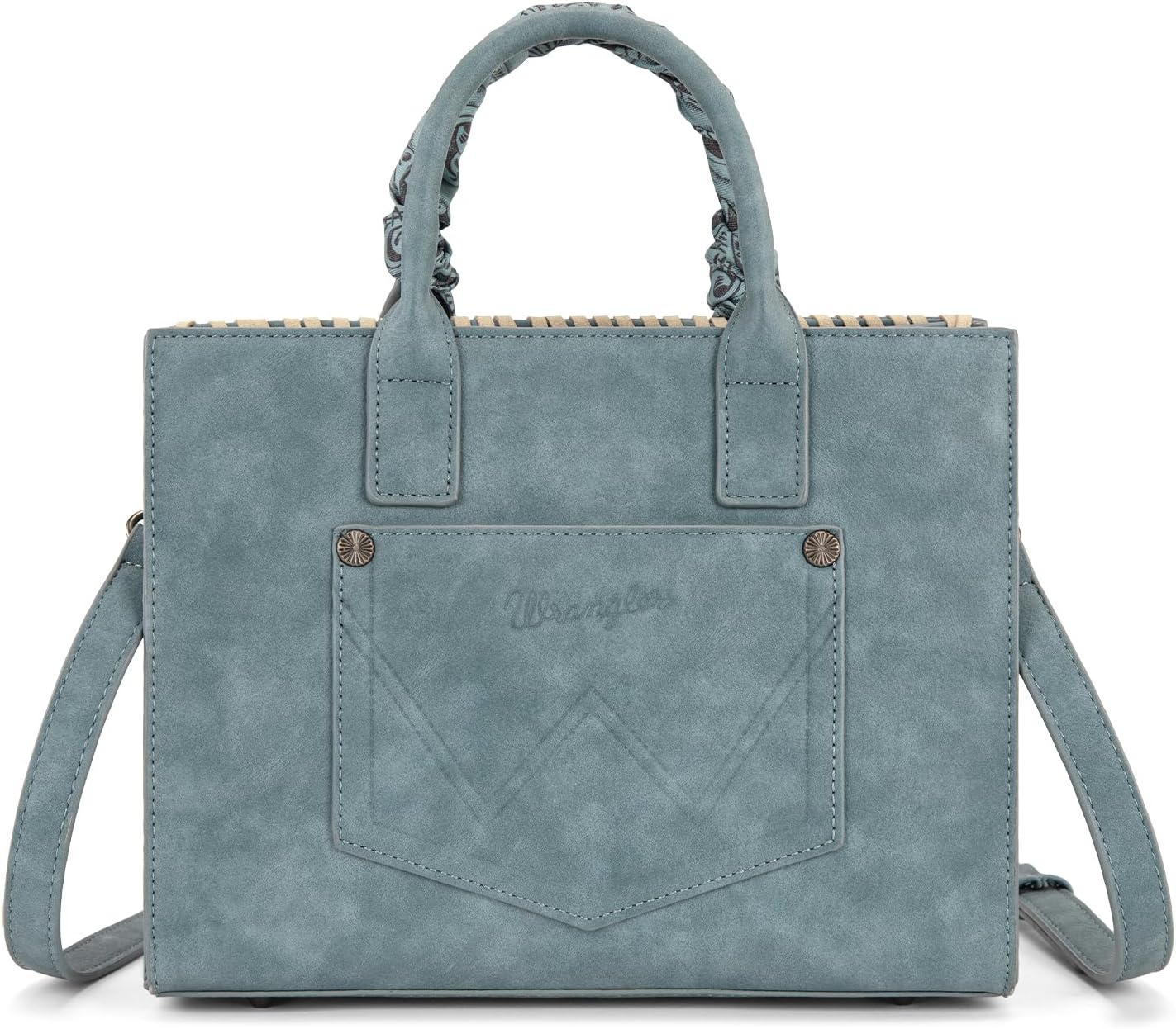 Montana West Wrangler Tooling Tote Bag para mujer, bolsos con asa s...