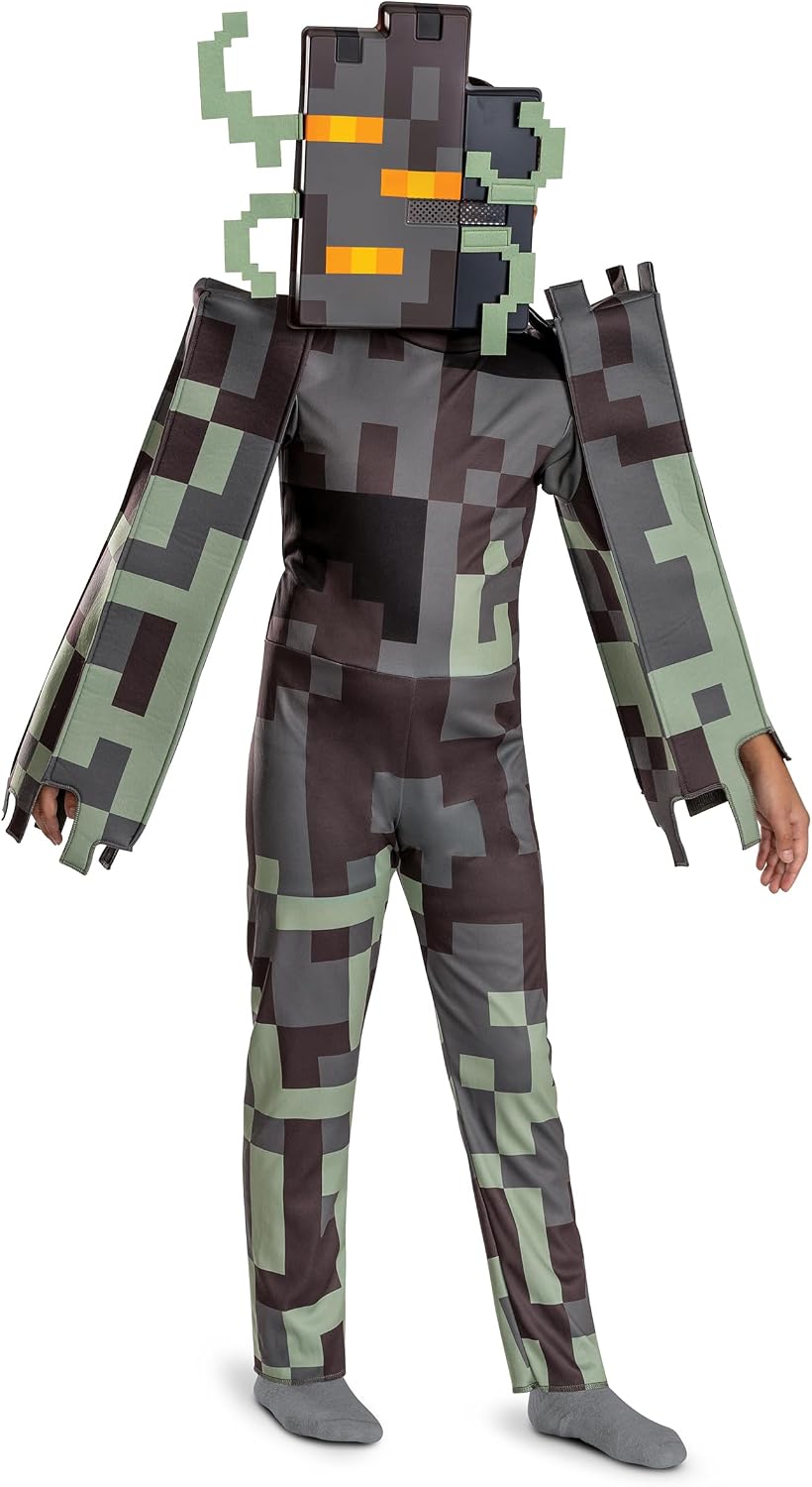 Disguise Disfraz de Minecraft crujiendo para niños, disfraz oficial...