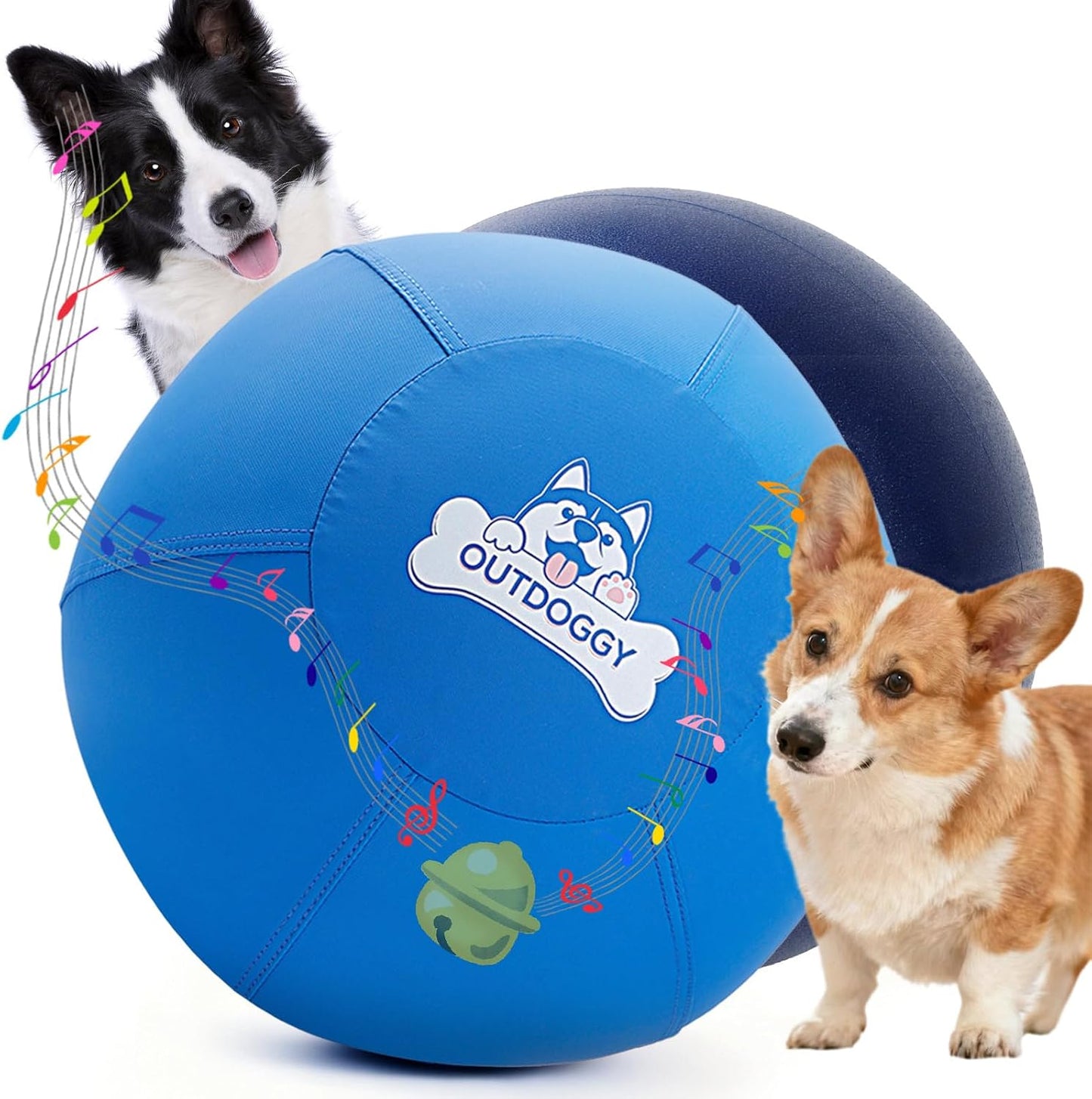 Outdoggy Pelota de pastoreo mejorada de 14 pulgadas para perros – C...