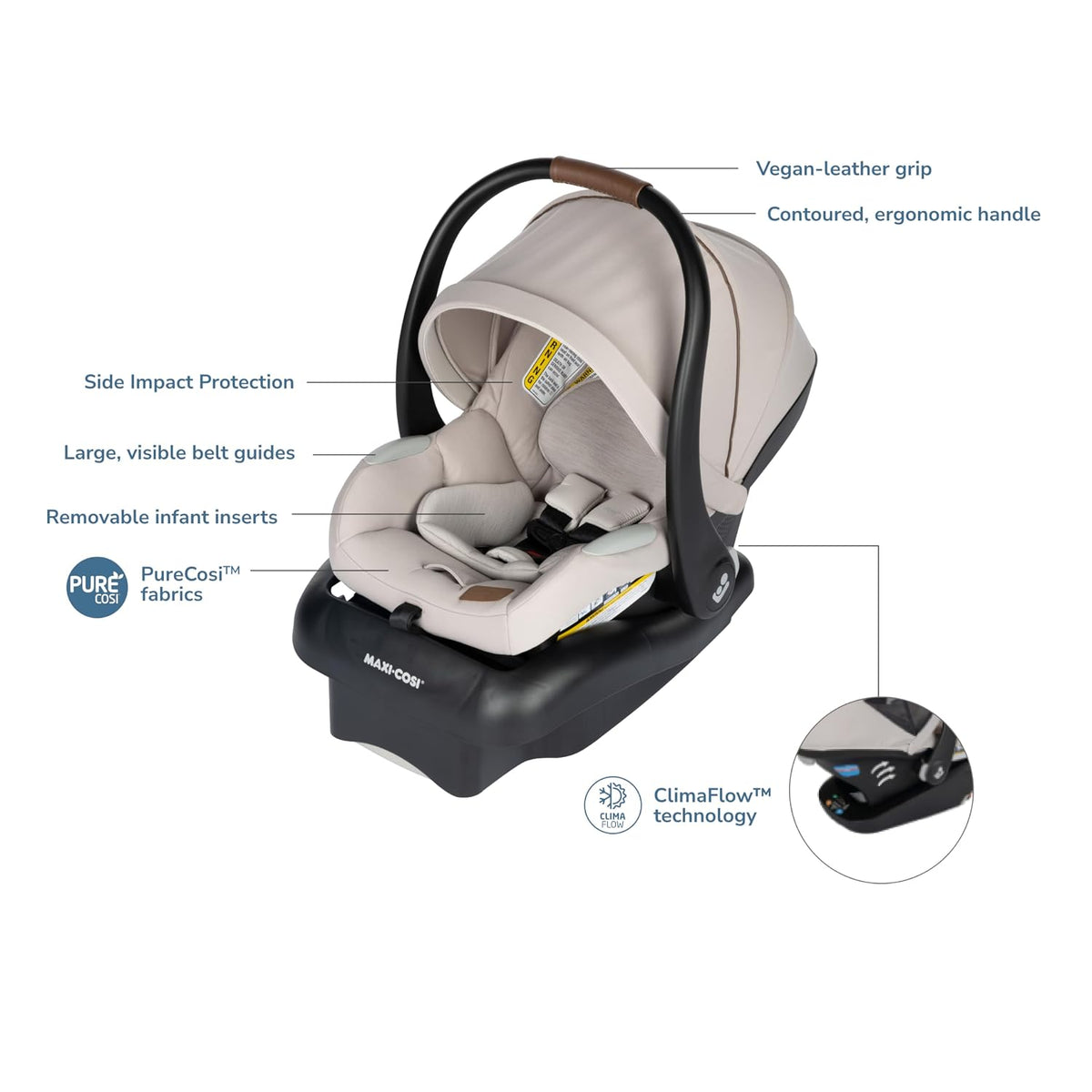 Maxi-COSI Mico Luxe - Asiento de automóvil infantil con base, asien...