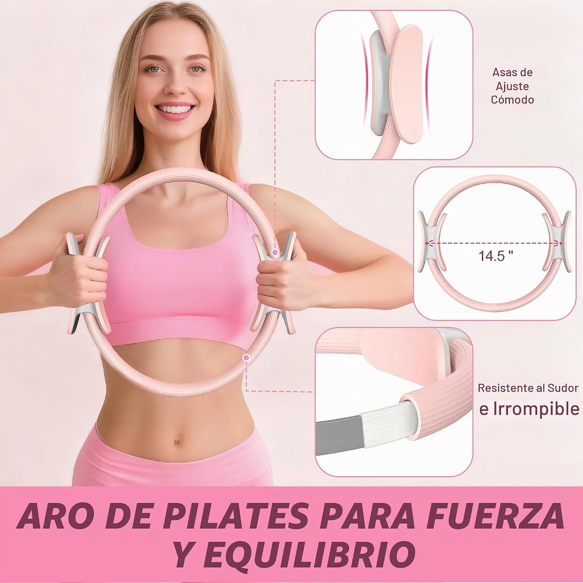 NANATI Kit de pilates, kit de entrenamiento de pilates en casa para...