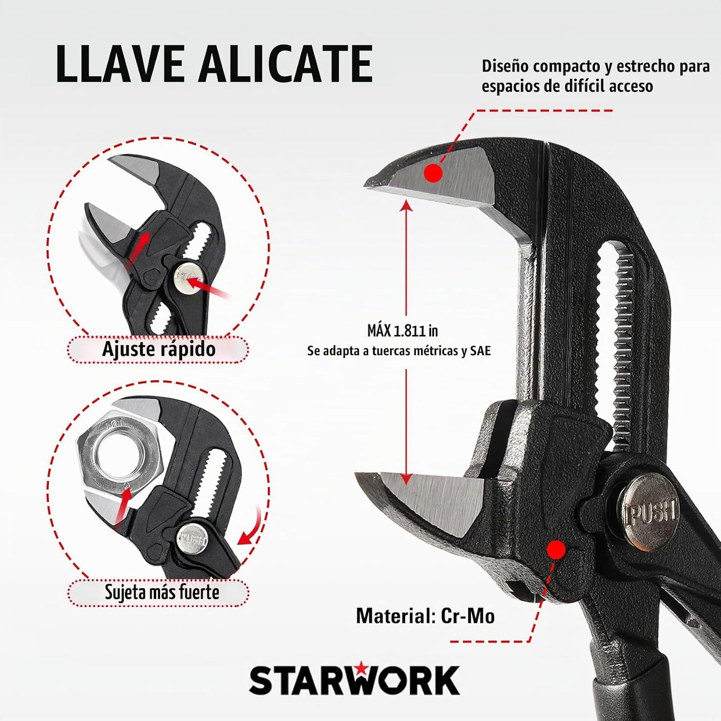 STARWORK TRUE MECHANIC™ Juego de herramientas mecánicas de 324 piez...