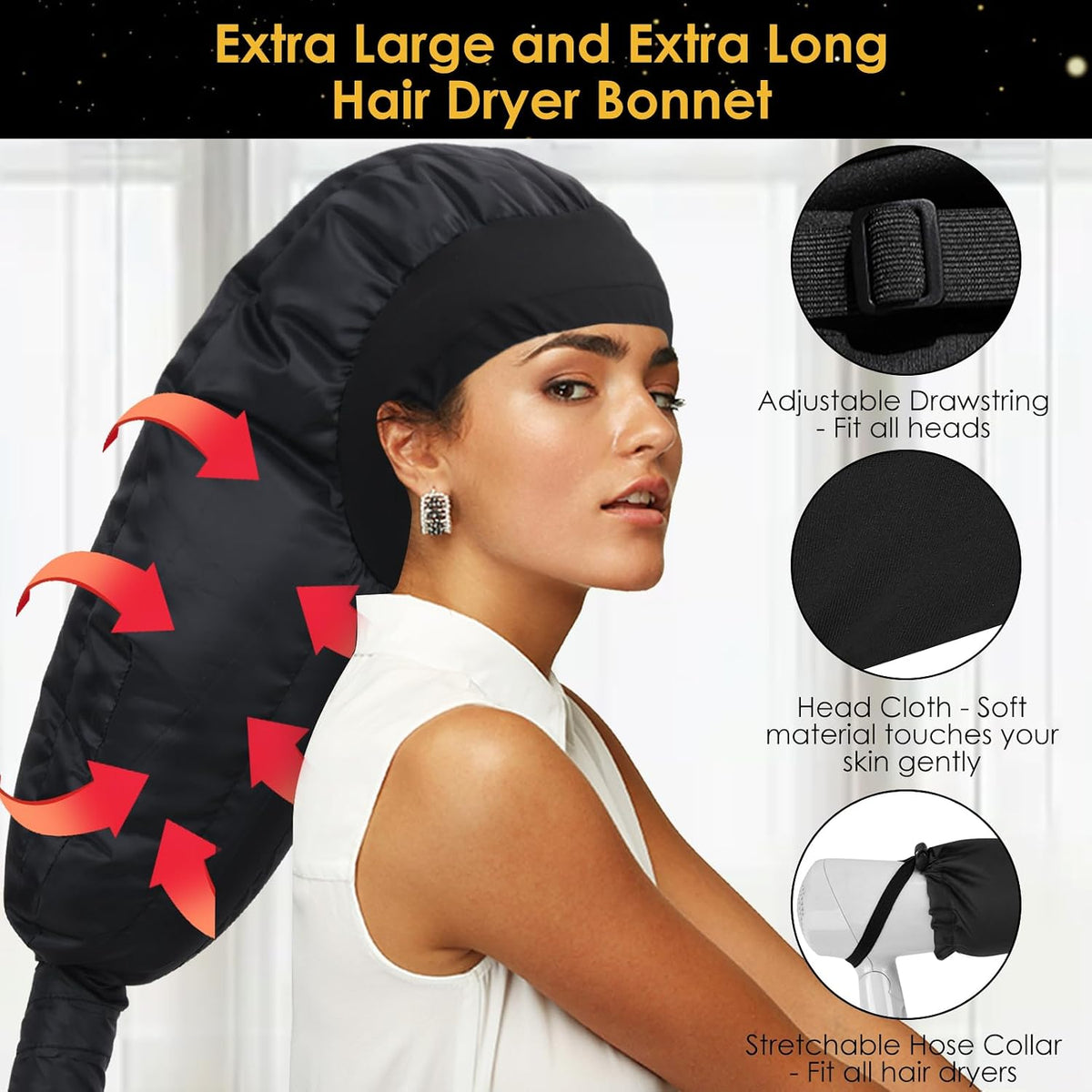 TEPENAR Accesorio para secador de pelo: tapas ajustables para secad...