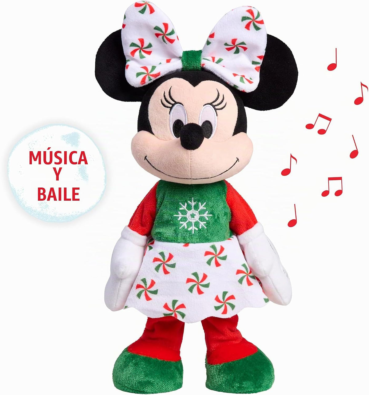 Peluche navideño de Minnie Mouse de Disney de Just Play | Rellenos...