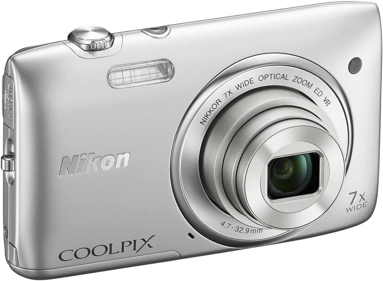 Nikon COOLPIX S3500 Cámara digital de 20.1 MP con zoom 7x (plata) (...
