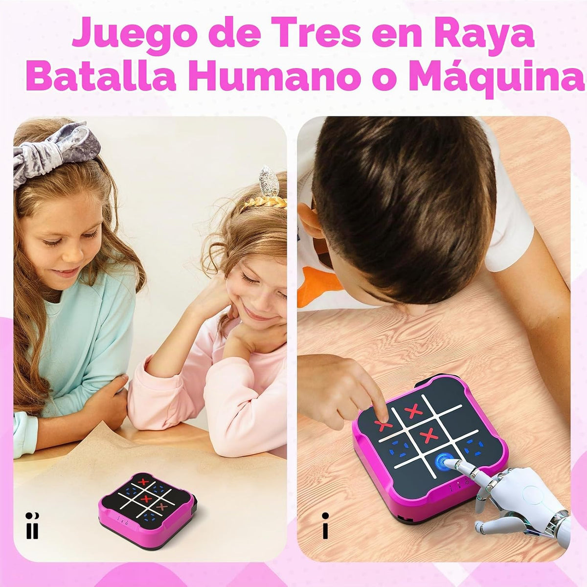 Juego Tic Tac Toe Bolt, Tablero de Rompecabezas Eléctrico Portátil...