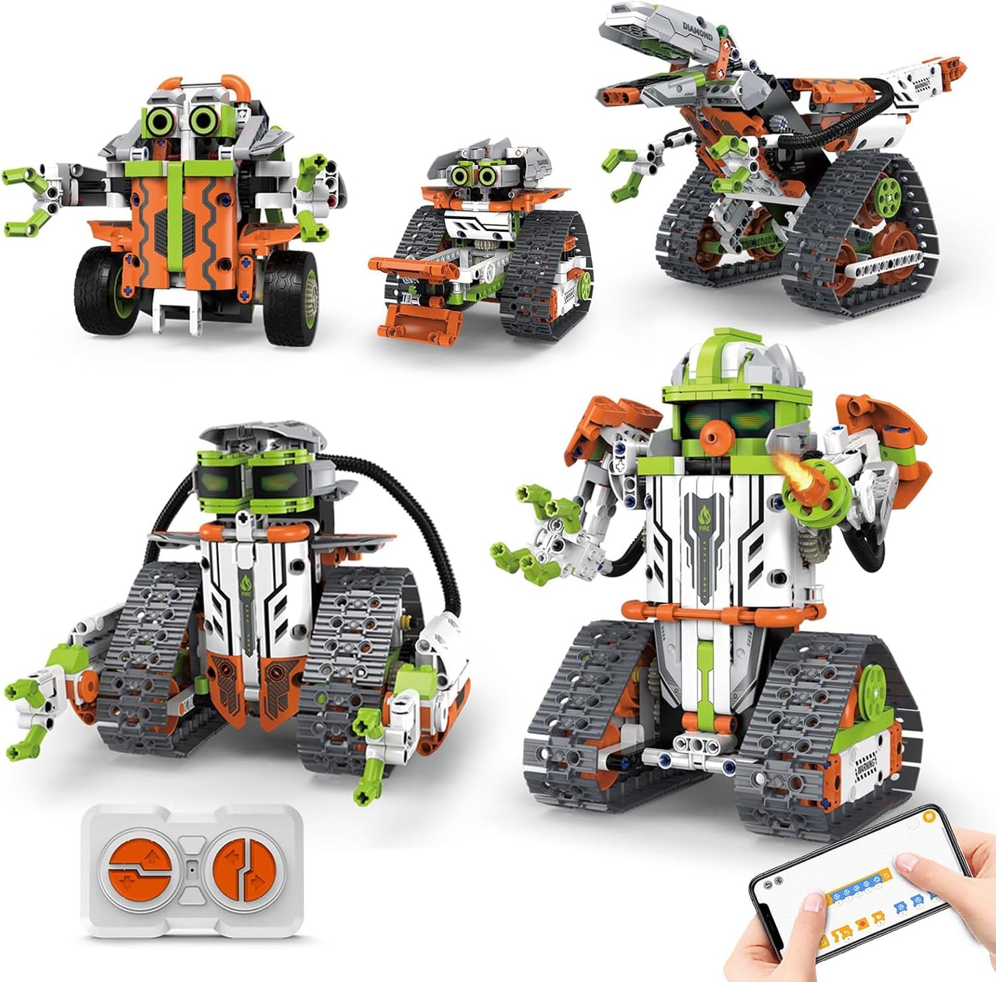 OUTOGO STEM Robot Kit de construcción con control remoto para niños...