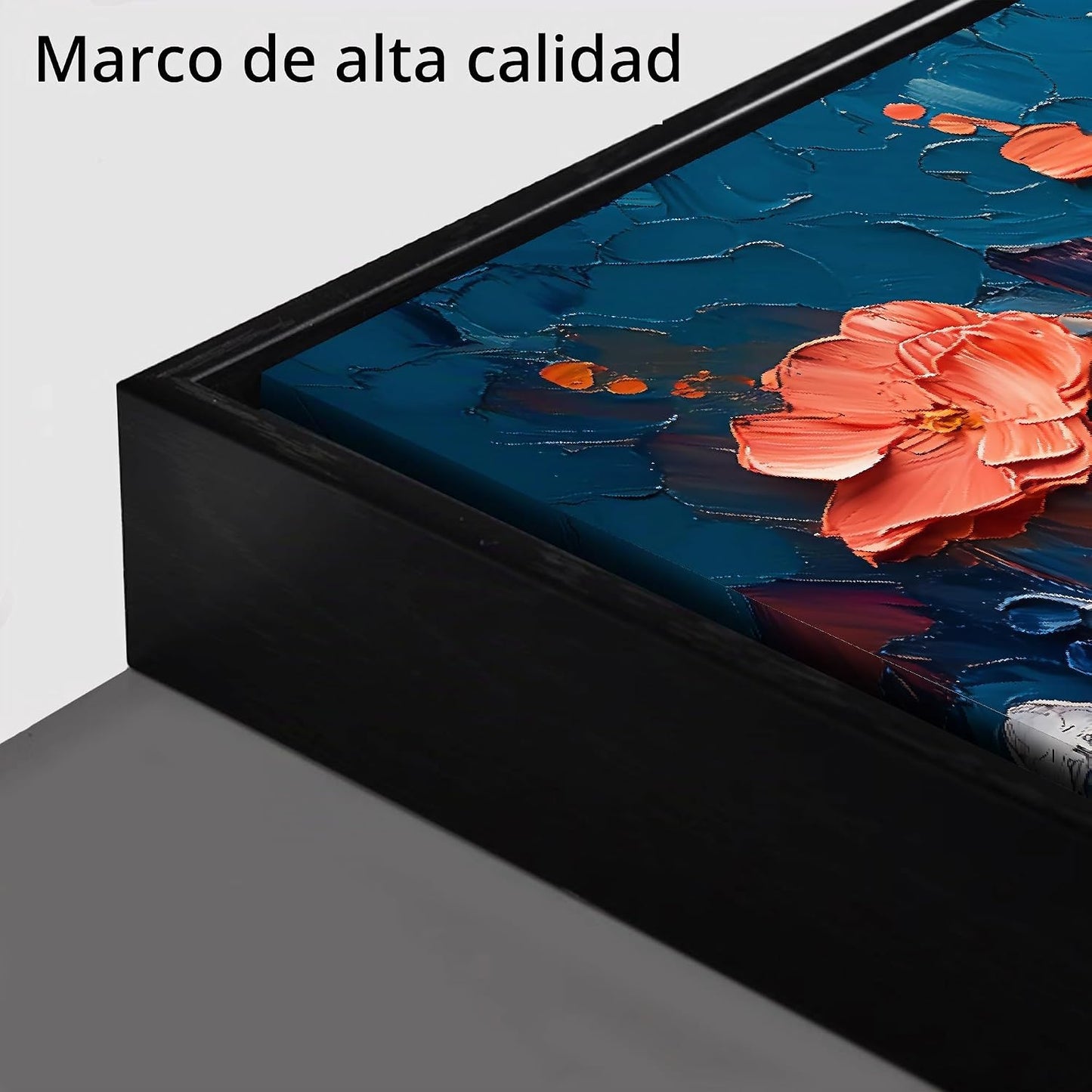 Arte de pared de flores para sala de estar, decoración de pared col...