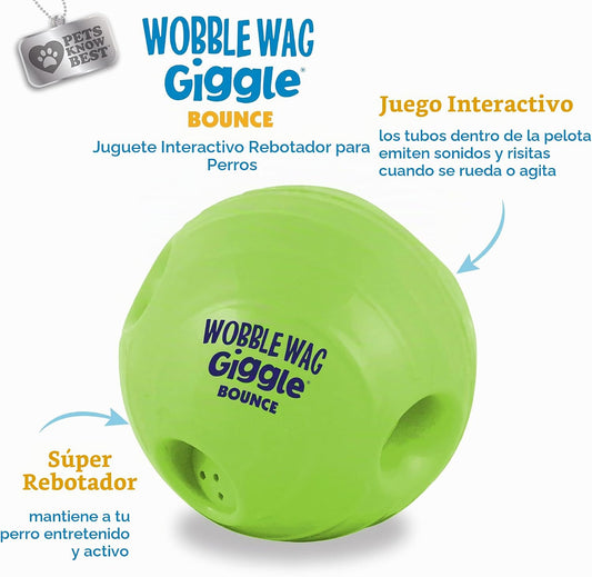 Wobble Wag Giggle Juego interactivo de rebote para perros - Bola qu...