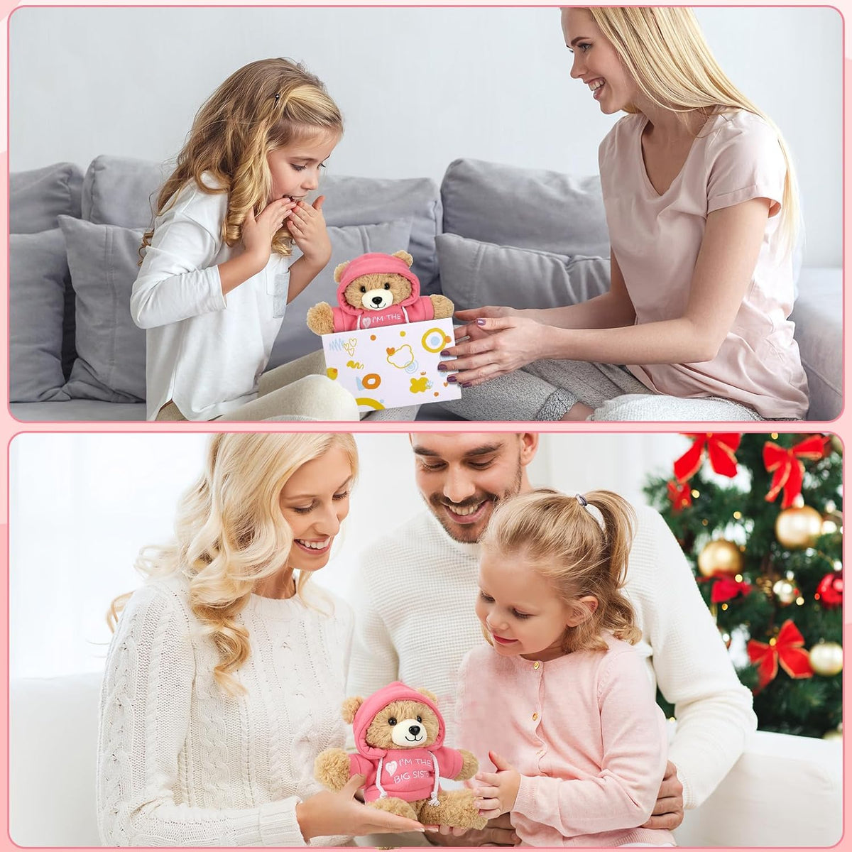 Osacoe "I'm The Big Sister" - Oso de peluche con caja d...