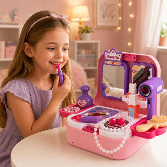 Toylink Juego de maquillaje para niños pequeños, kit de maquillaje...