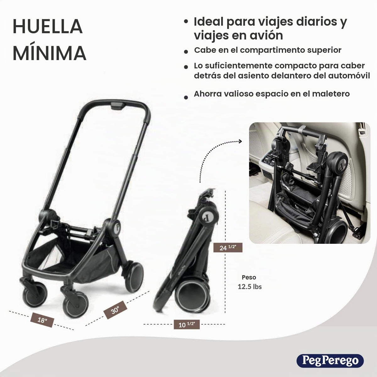PEG City Loop Frame Only - Compacto y apto para viajes aéreos, colo...