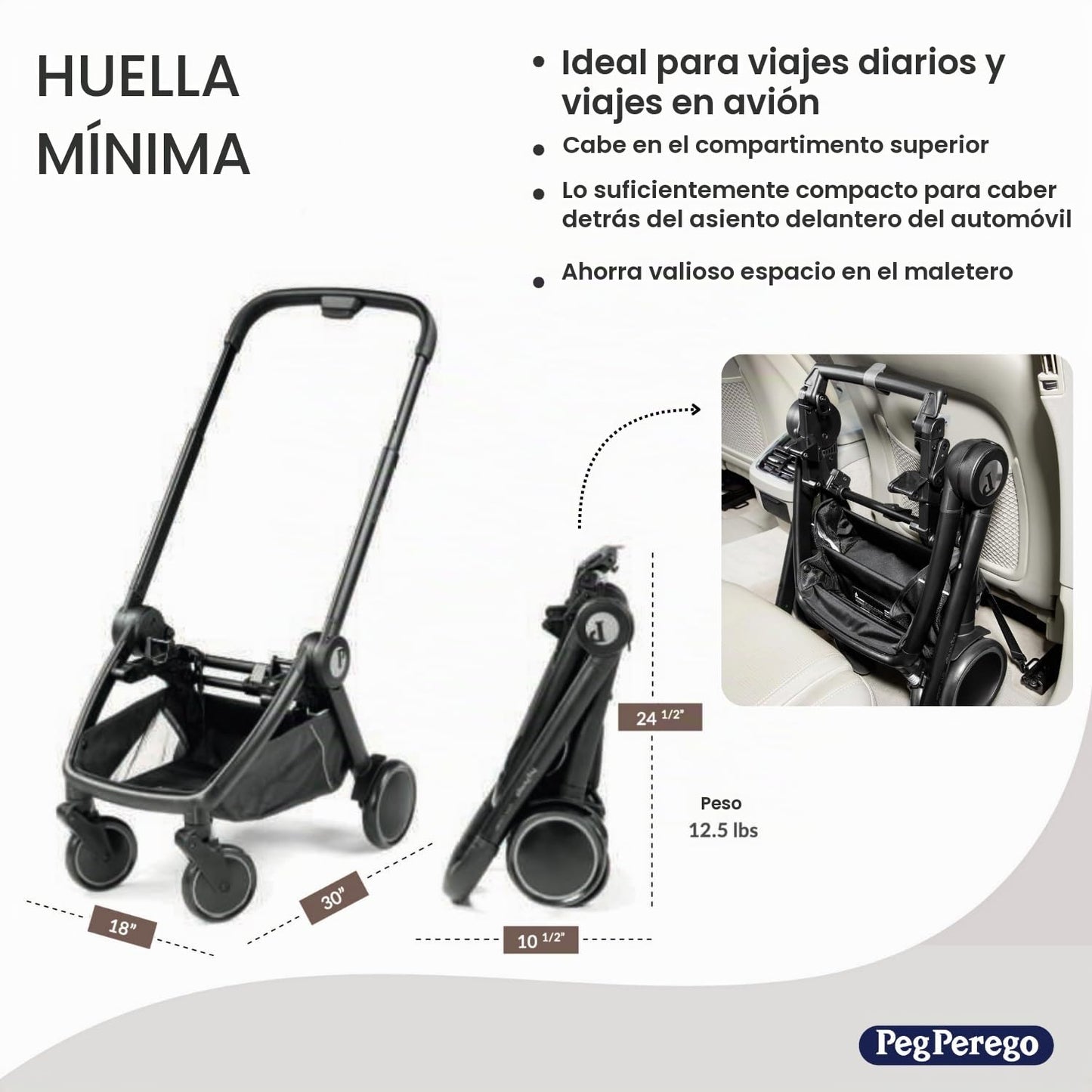 Combo de asiento y marco PEG City Loop - Mezcla de vainilla | Siste...