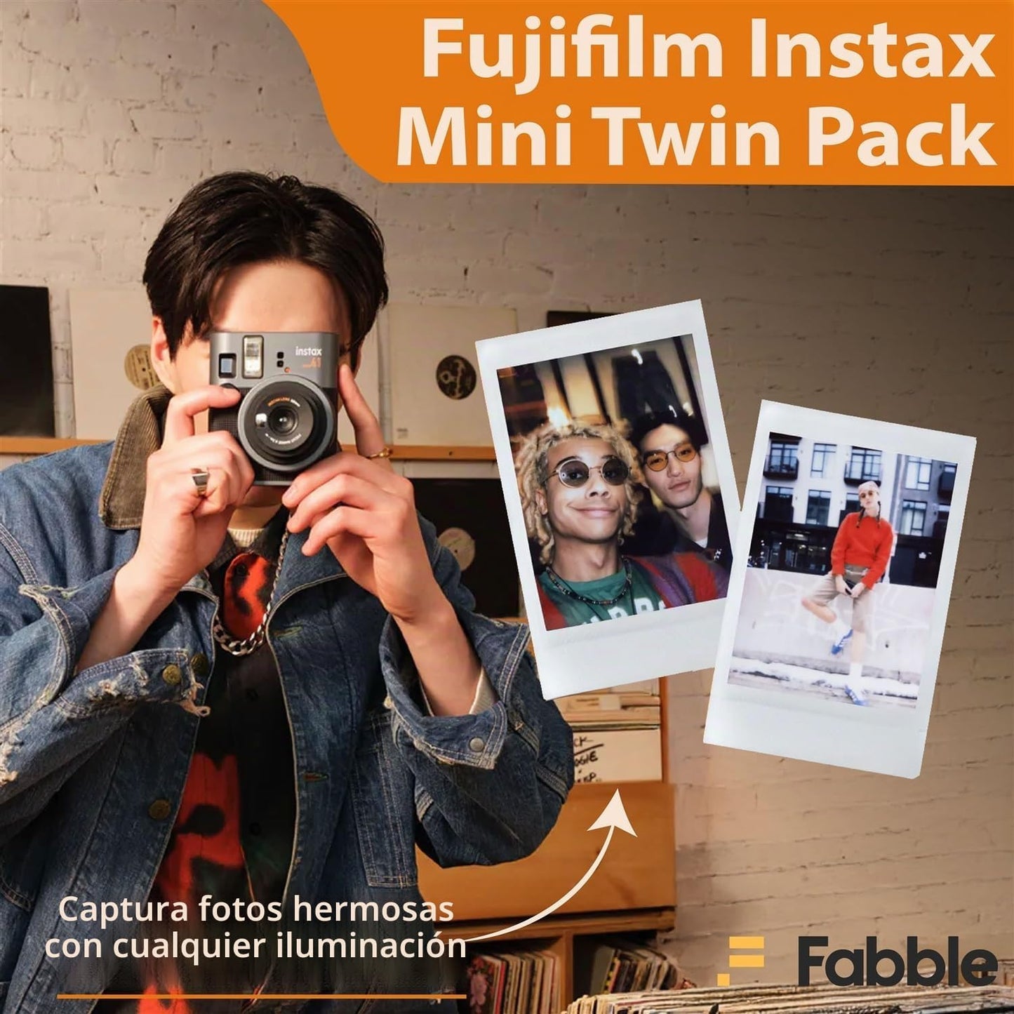 Fujifilm Instax Mini 41 Paquete de cámara de película instantánea c...