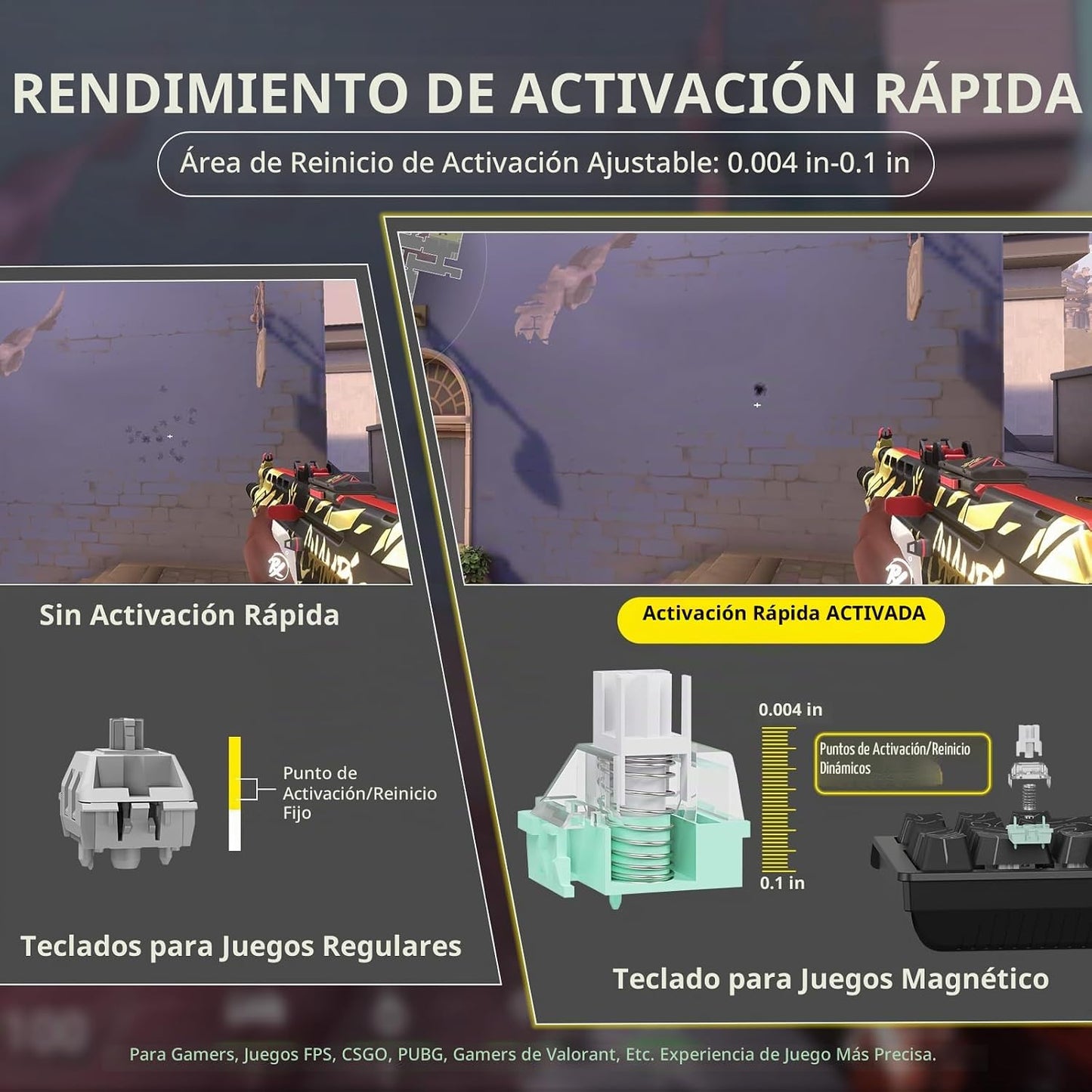 ATTACK SHARK X11 y X68 PRO HE Combo inalámbrico para juegos, efecto...
