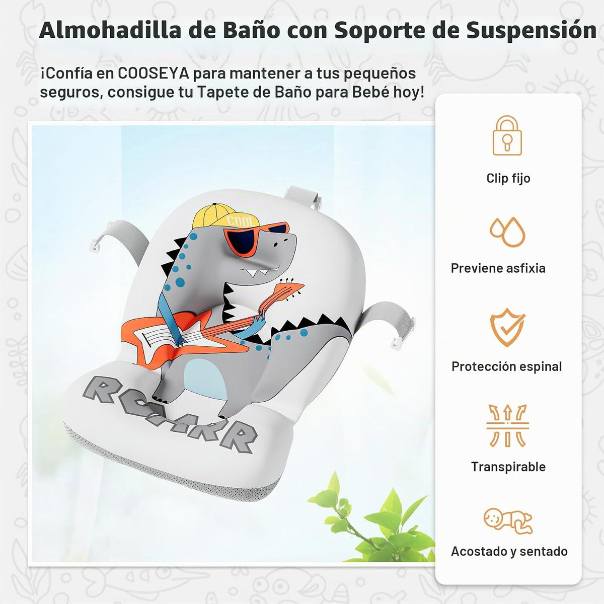 Bañera plegable para bebés recién nacidos con termómetro y cojín fl...