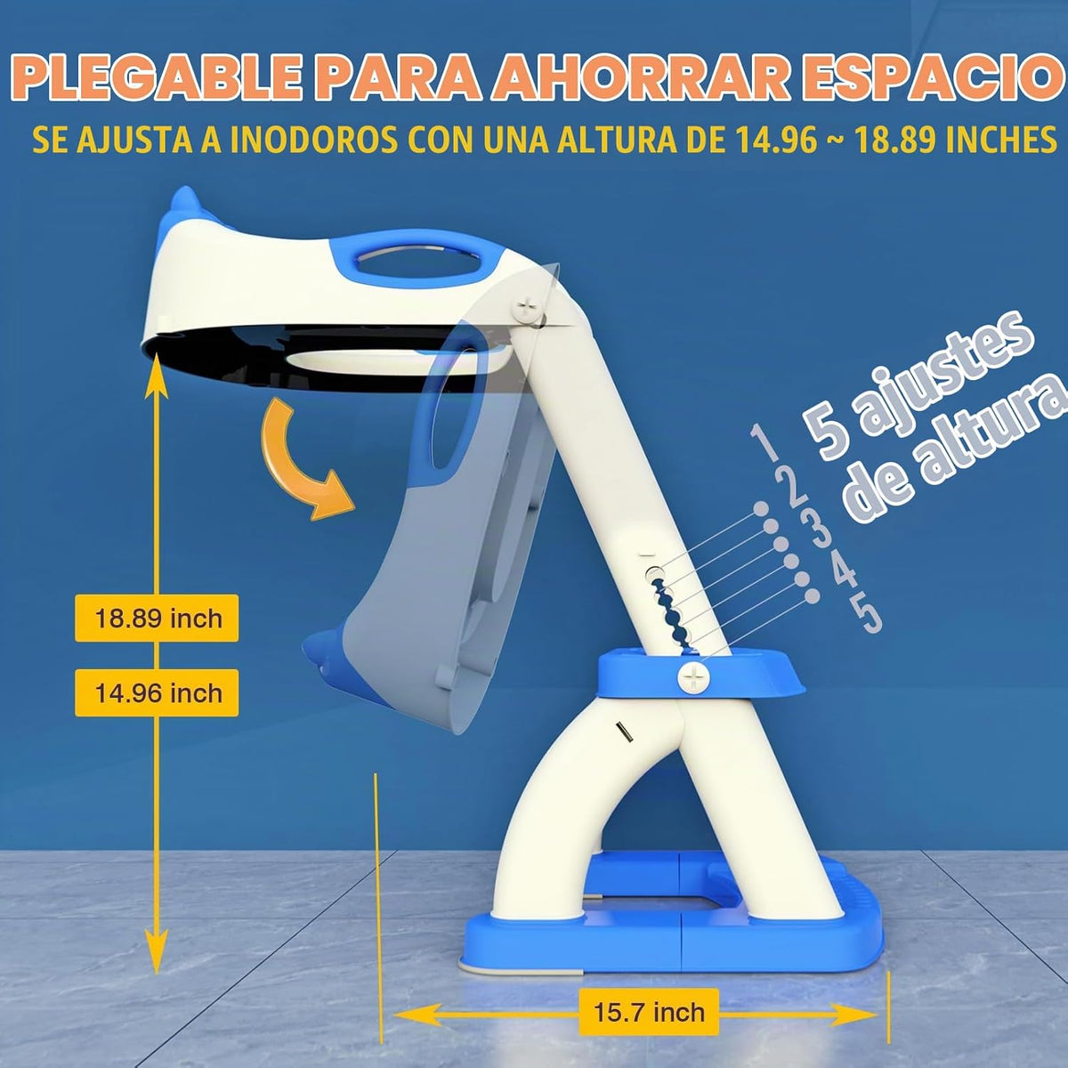 Inodoro de entrenamiento para ir al baño para niños pequeños, asien...