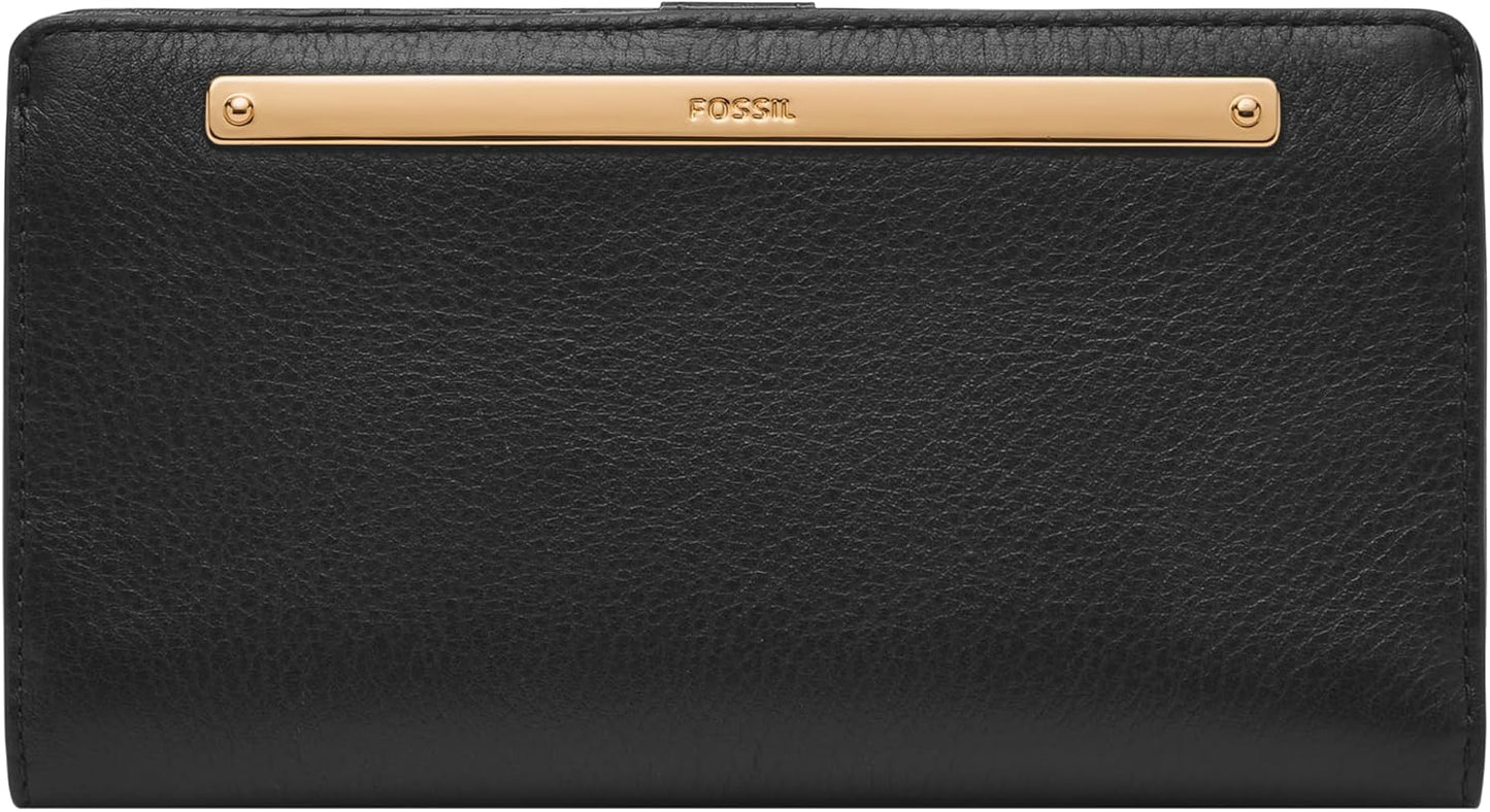 Fossil Cartera delgada de cuero Liza para mujer