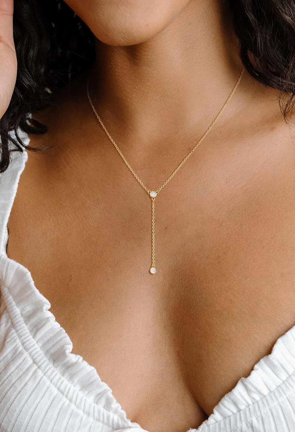 NECOCY - Collares delicados chapados en oro de 14k\/plata con circo...