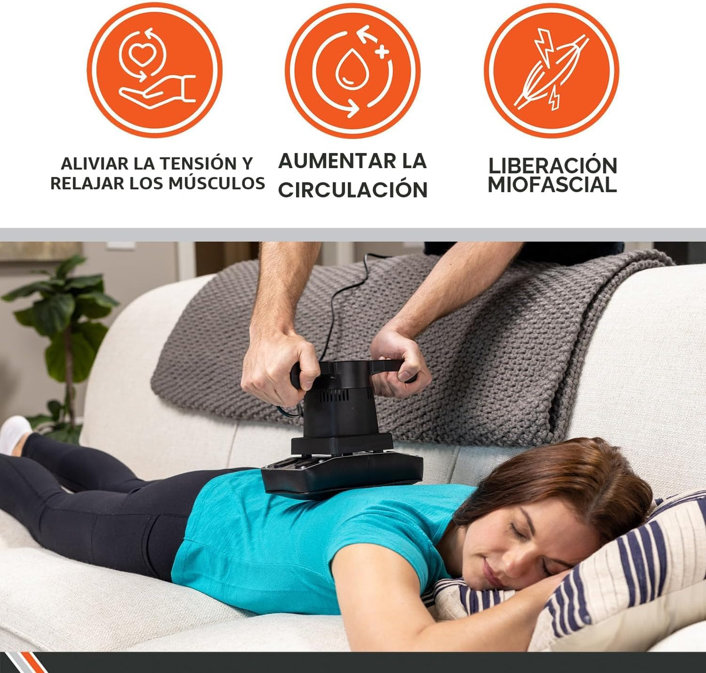Body Sport Masajeador Profesional de Doble Velocidad Terapéutico y...