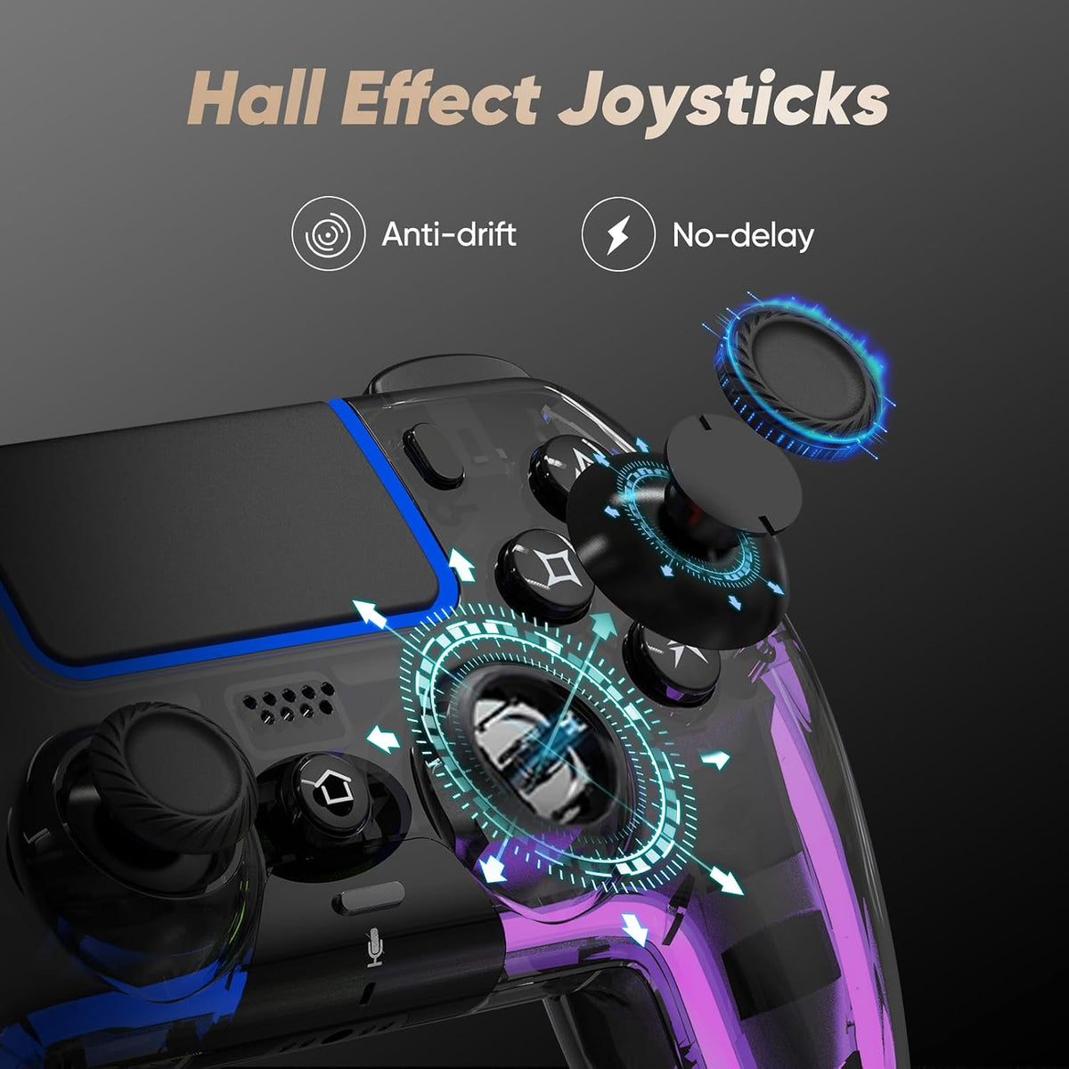 BETMI Controlador inalámbrico para PS5, Pro\/Slim\/MAC\/Steam Deck\...