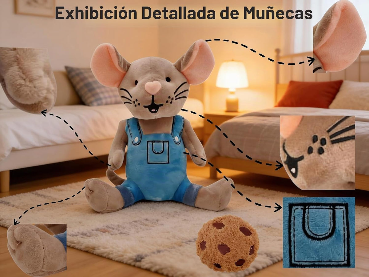 Malvjun If You Give Mouse - Peluche de galleta | Lindo ratón y gall...