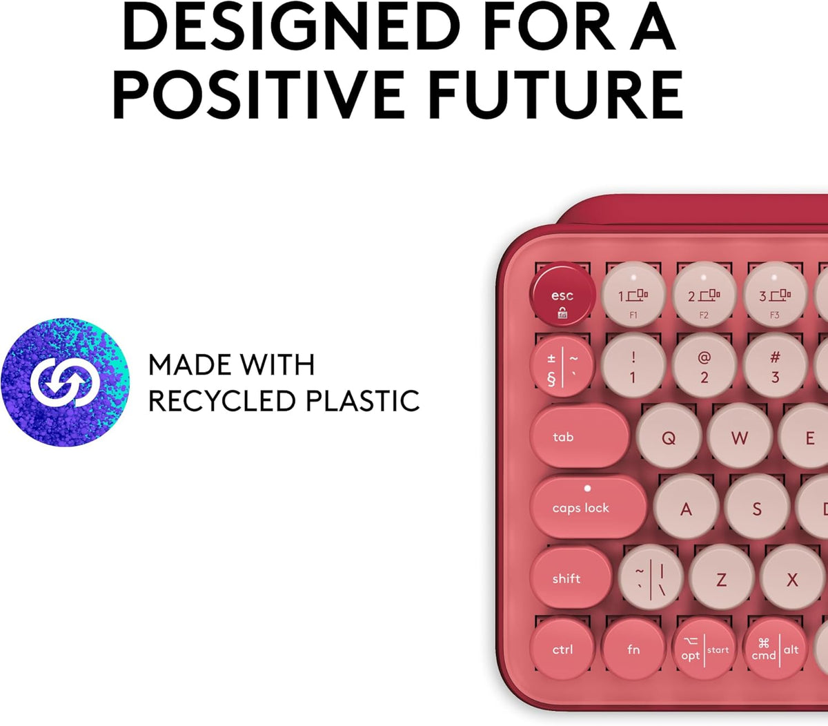 Logitech POP Keys Teclado mecánico inalámbrico con teclas Emoji - R...