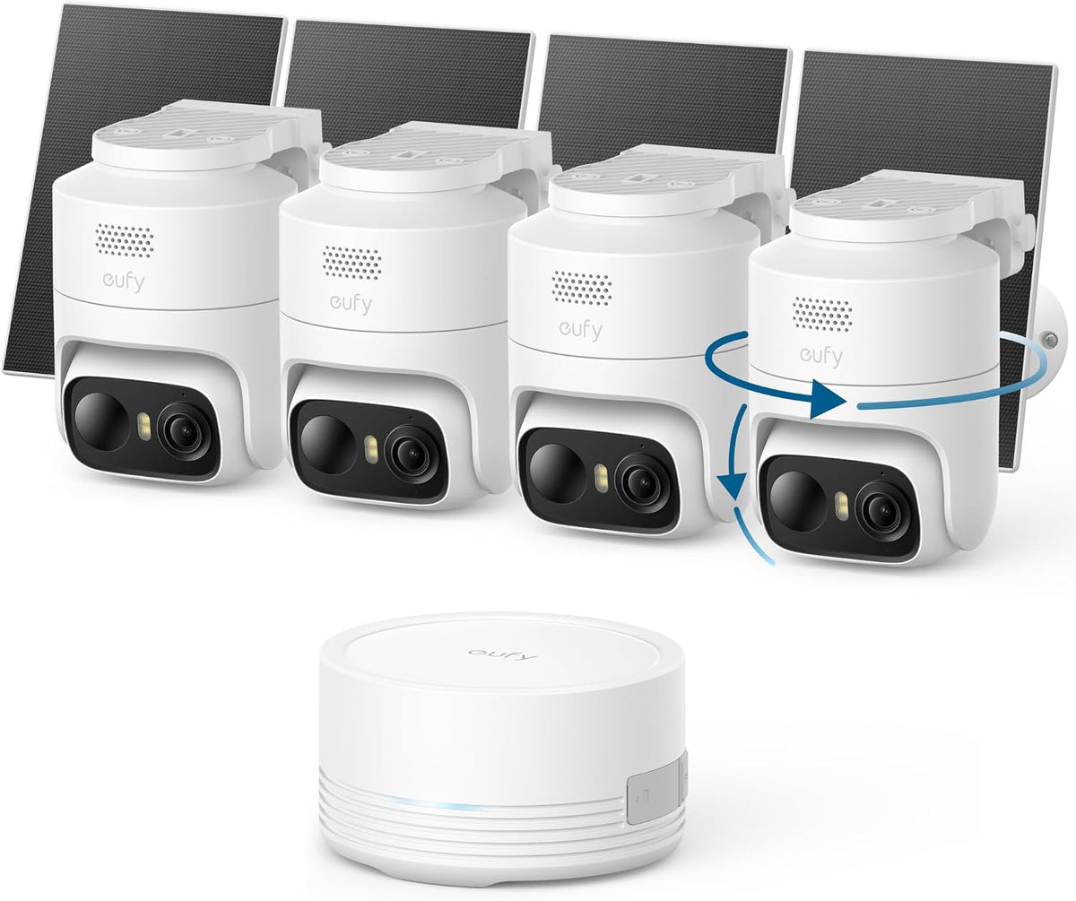 eufy Security eufyCam C37 - Kit de 4 cámaras, seguimiento automátic...