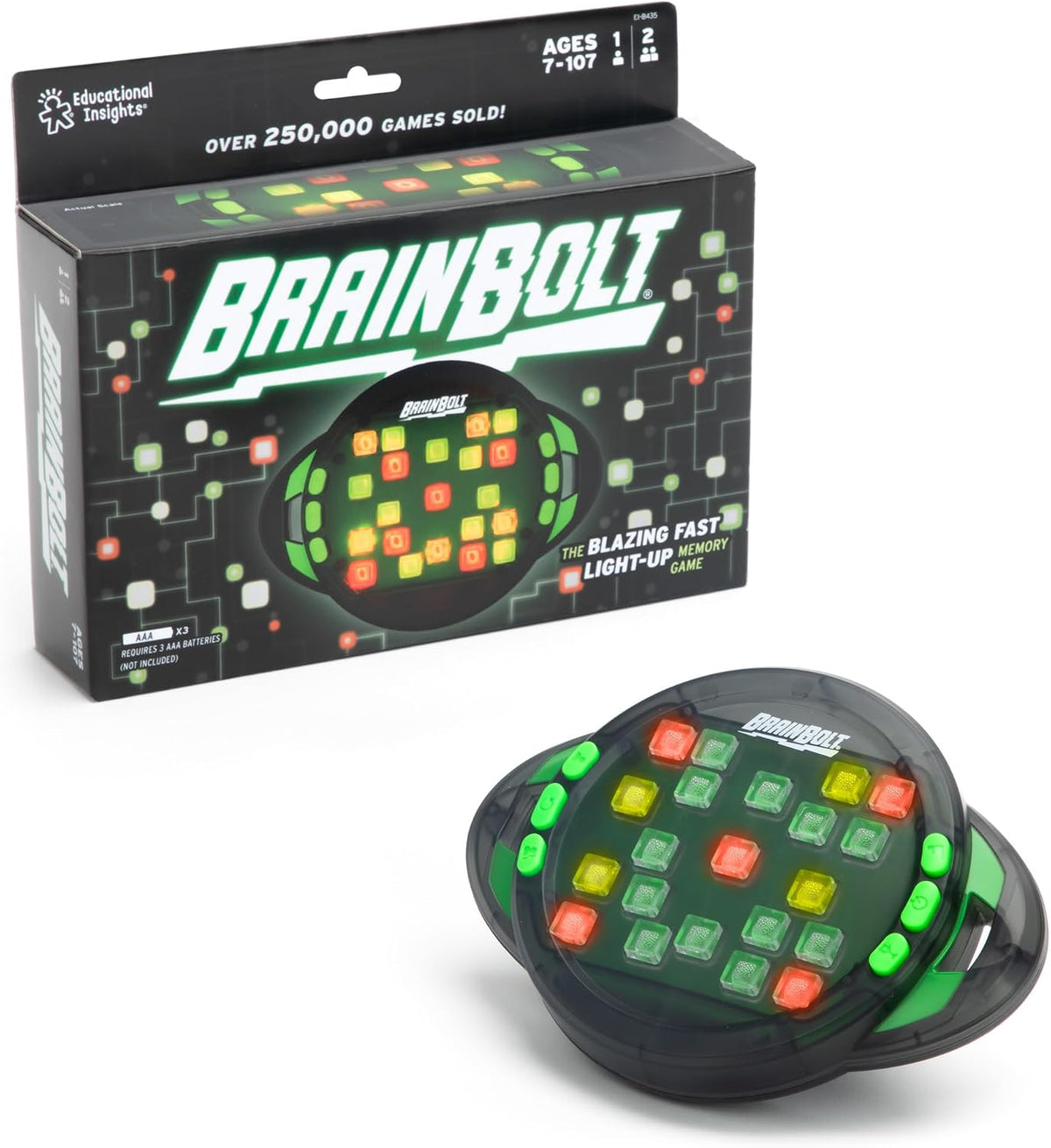 Educational Insights BrainBolt | Juego de memoria electrónico portá...