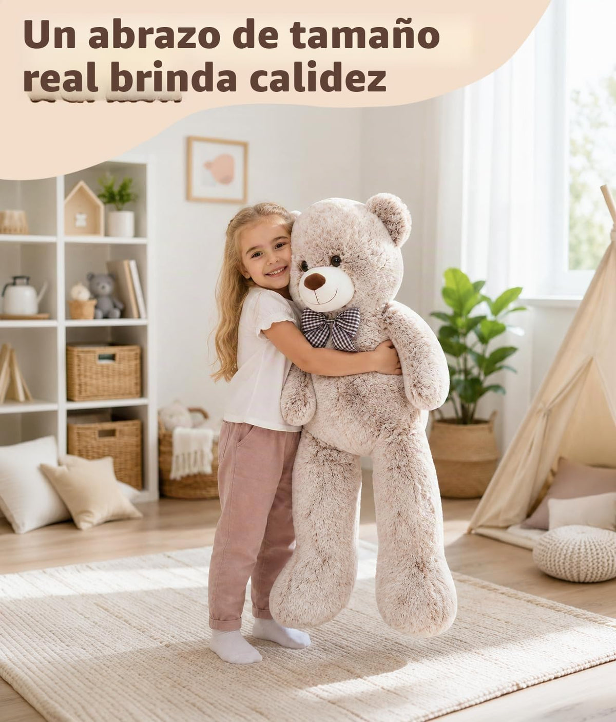 MaoGoLan Oso de peluche gigante de 39 pulgadas, regalo de animal de...