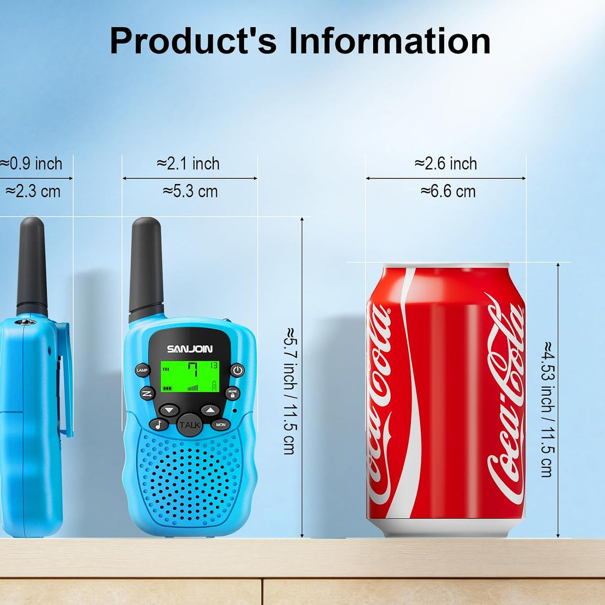 Walkie Talkies para niños, juguetes para niños y niñas de 4 a 6 año...