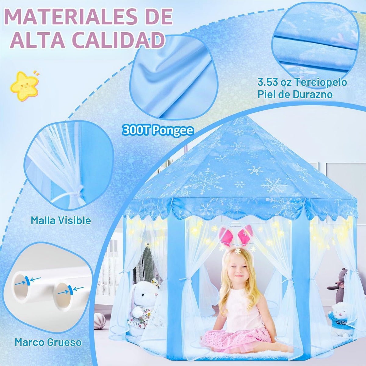 EVOIONOS Tienda de Princesa Frozen para Niñas, Tienda de Juego para...