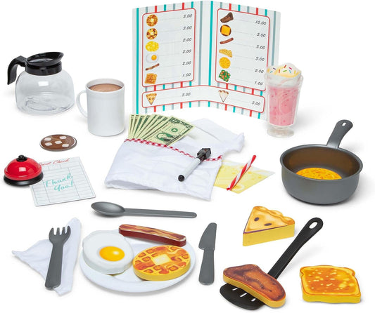 Melissa & Doug Juego de restaurante Star Diner | Juego de simulació...