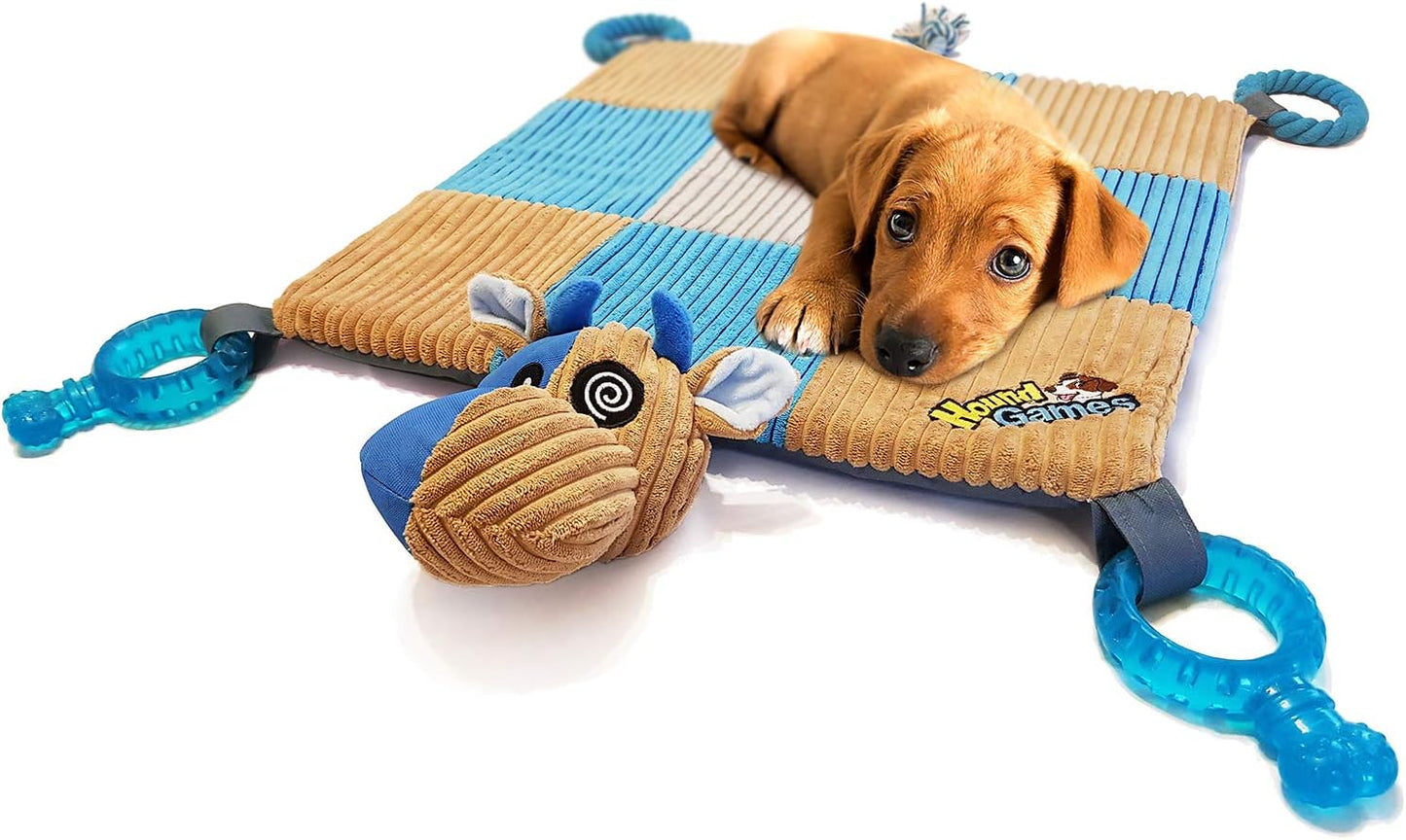 Alfombrilla de juego para cachorros con juguetes de dentición, tape...