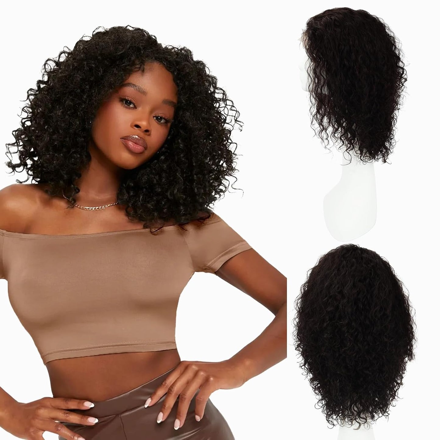 Pelucas SAFIRENY de cabello humano 13x4, pelucas con encaje frontal...