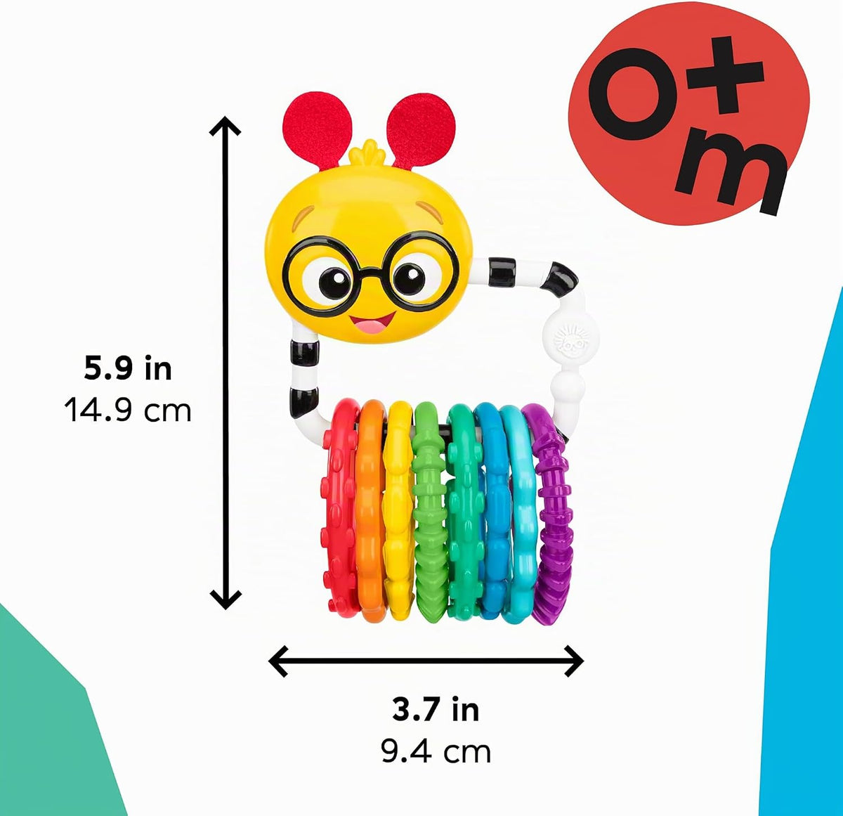 Baby Einstein Cals Connectors - Juguete sensorial con eslabones tex...