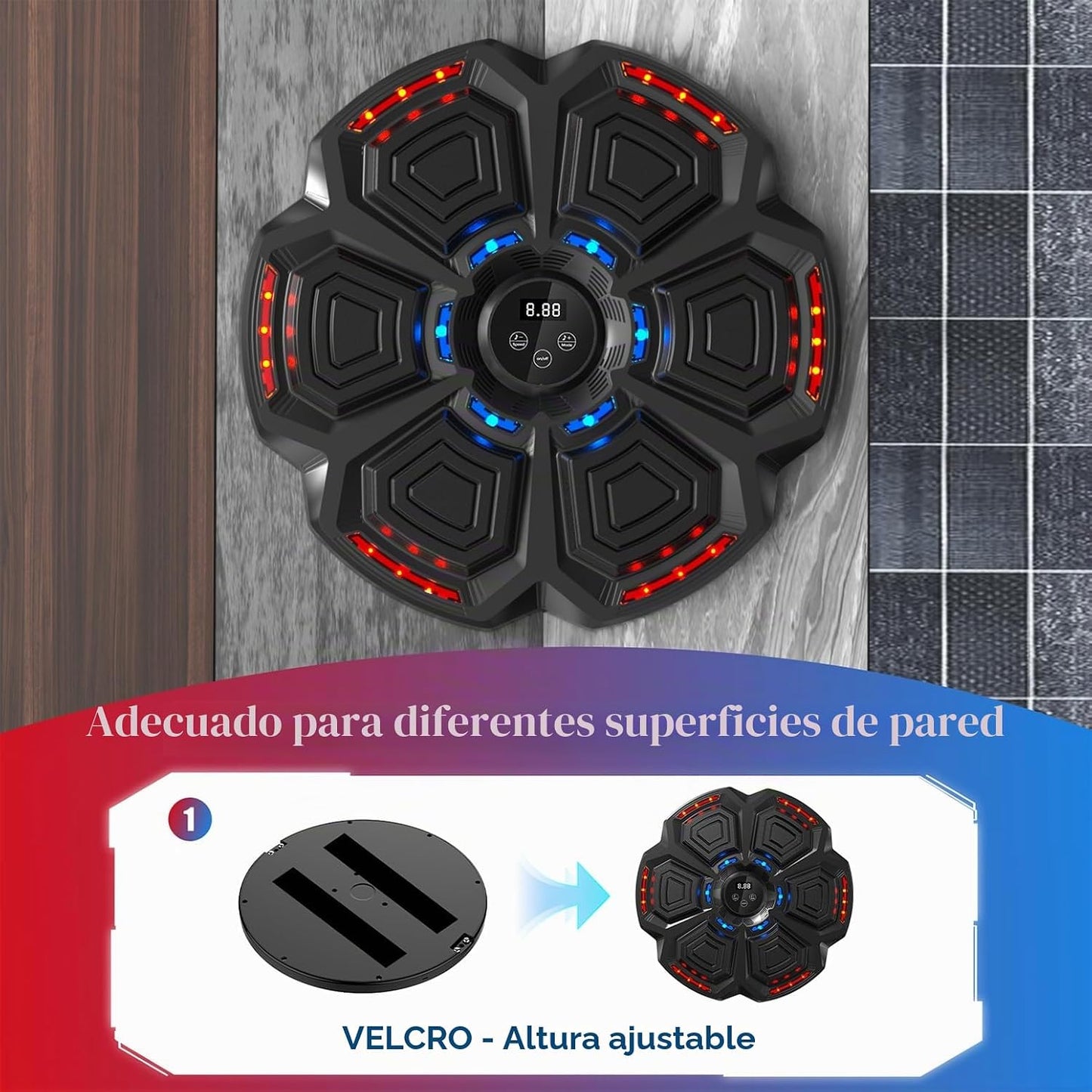 LOLBOX Máquina de boxeo musical para adultos y niños, máquina de en...
